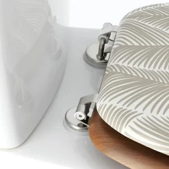 Abattant WC 18 pouces façon bois acacia Rustique Mimétisme