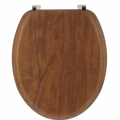 Abattant WC 18 pouces imitation Bois Marron