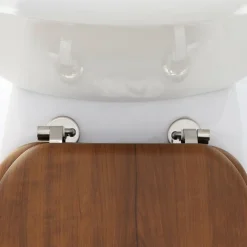 Abattant WC 18 pouces imitation Bois Marron