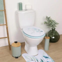 Abattant WC 18 pouces MDF Aquarelle Bleu