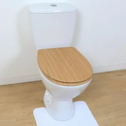 Abattant WC 18 pouces MDF Façon Chêne Beige