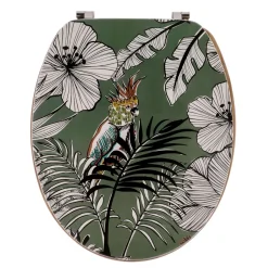 Abattant WC 18 pouces MDF Jungle Fever Vert kaki