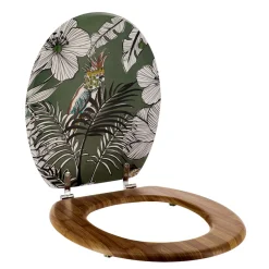 Abattant WC 18 pouces MDF Jungle Fever Vert kaki