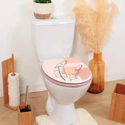 Abattant WC 18 pouces MDF Pluma Rose