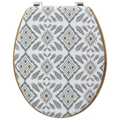 Abattant WC bois (36 x 42,5 cm) Hapache Multicolore