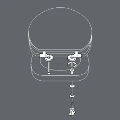 Abattant WC bois (37 x 46 cm) Vagabonde Vert