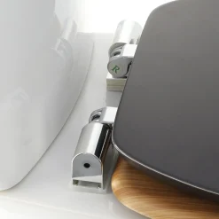 Abattant WC frein de chute 18 pouces MDF Plenitude Noir