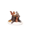 Accessoire Lemax (H3,4 cm) Ecureuils et tronc d'arbre