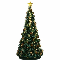 Accessoire Lemax (H24 cm) Joyeux sapin de Noël illuminé