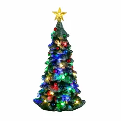 Accessoire Lemax (H16 cm) Sapin de Noël lumineux Multicolore