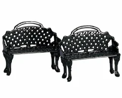 Accessoire Lemax Lot de 2 bancs de patio