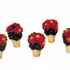 Accessoire Lemax Lot de 5 Poinsettias