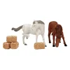 Accessoires Lemax Chevaux et bottes de foin