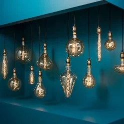 Ampoule lumineuse Glode torsadé Ambre