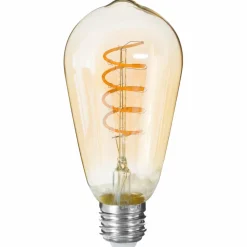 Ampoule lumineuse Larme torsadée Ambre