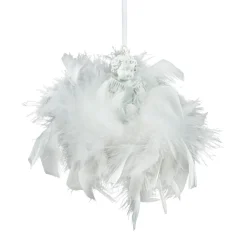 Ange à suspendre (H5,5 cm) Couronne Blanc