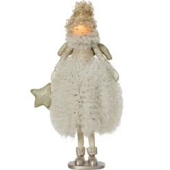 Ange de Noël debout (H43 cm) Etoile scandinave Dorée