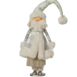 Ange de Noël debout (H70 cm) Fée scandinave dorée