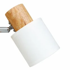 Applique murale bois (H14,5 cm) Tissu Blanche