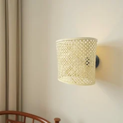 Applique murale en bambou (H34 cm) Cadiz Naturel