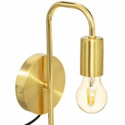 Applique murale métal (H25 cm) Keli Dorée