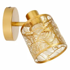 Applique murale métal (H10 cm) Calathea Dorée