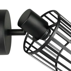 Applique murale métal industriel (H14 cm) Alma Noir