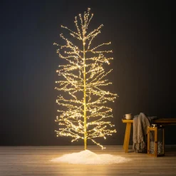 Arbre lumineux 1755 LED (H180 cm) Christmas Luxe Or et blanc chaud