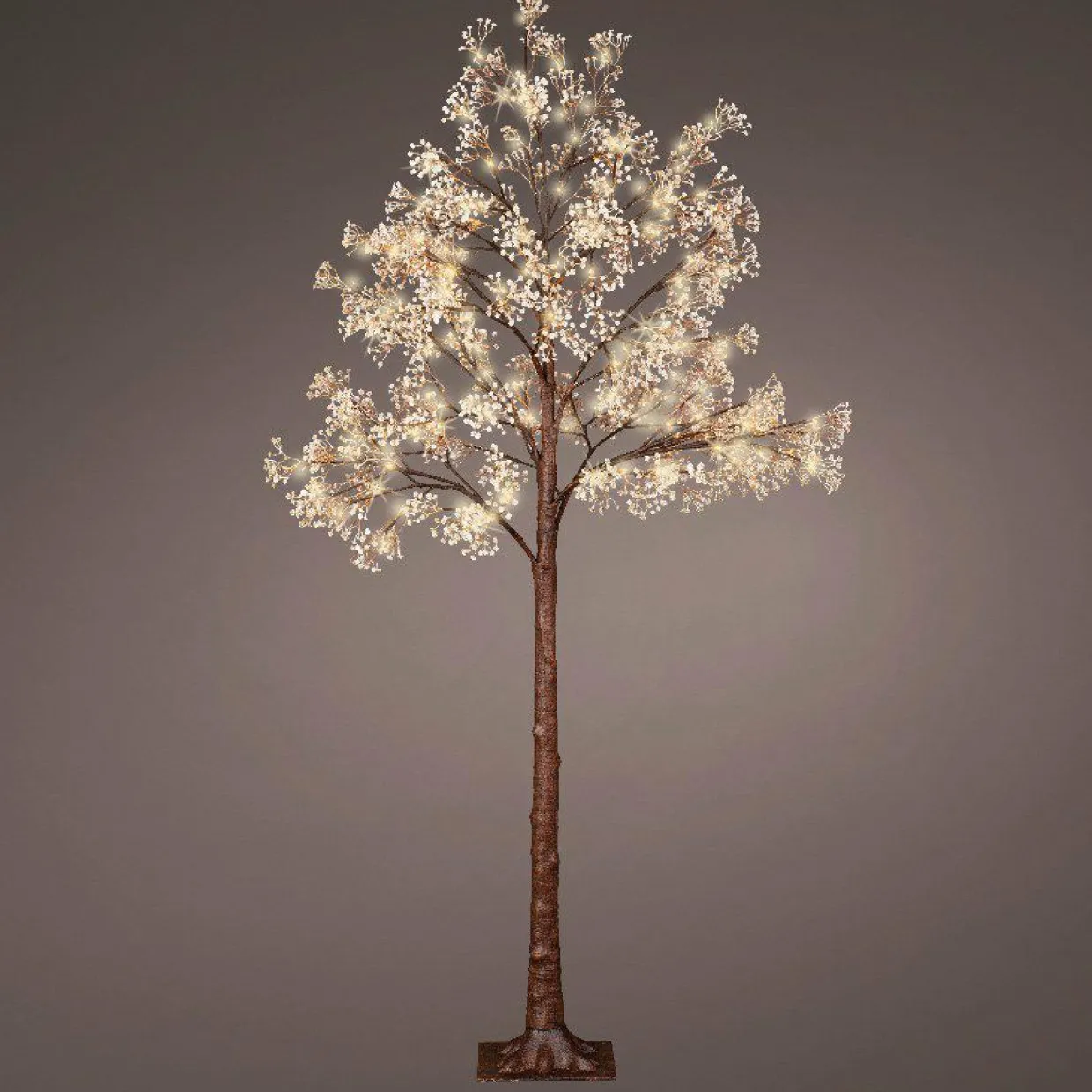 Arbre lumineux 180 LED (H180 cm) Gypsophile givré Blanc chaud