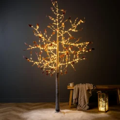 Arbre lumineux 600 LED (H210 cm) Peuplier Elissa Blanc chaud