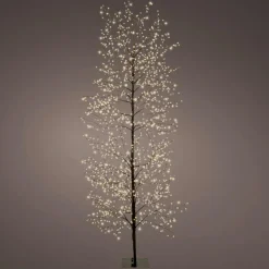 Arbre lumineux 1755 LED (H175 cm) Christmas Luxe Noir et blanc chaud
