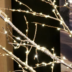 Arbre lumineux 300 Micro LED (H100 cm) Bouleau Cayden Blanc chaud