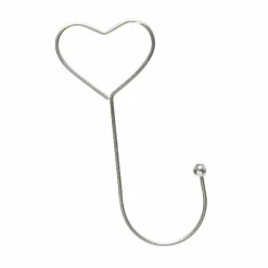 Attache-boule en lot de 12 Coeur Argent