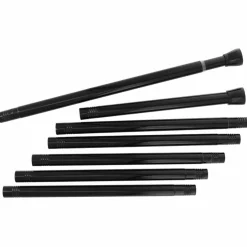 Barre de rideau de douche autobloquante (de 105 à 250 cm) Noir