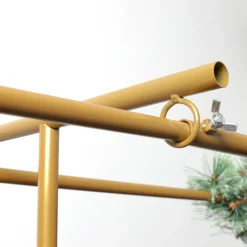 Barre de table réglable double (L142 à 240 cm) pour Décoration Or