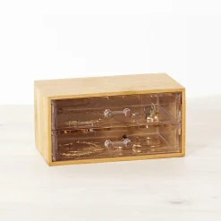 Boite à bijoux Selena Bambou Naturel