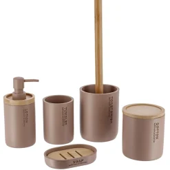 Boite à coton Purebamboo Cappuccino