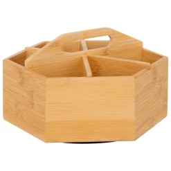 Boite à thé rotative bambou (22 x 12,5 cm) Néo Naturel
