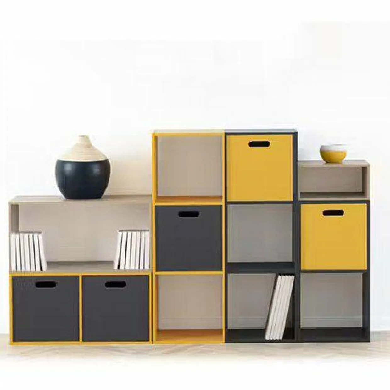 Boite de rangement (31 x 31 x 31 cm) Mano Blanche