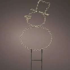 Bonhomme de neige lumineux 180 LED (H47 cm) Blanc chaud