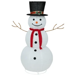 Bonhomme de neige lumineux 100 LED (H120 cm) Stan Blanc froid