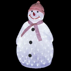 Bonhomme de neige lumineux 160 LED (H80 cm) Topek Blanc froid