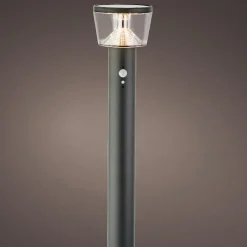 Borne de jardin solaire 600 lumens (H94 cm) Orion lux Gris anthracite