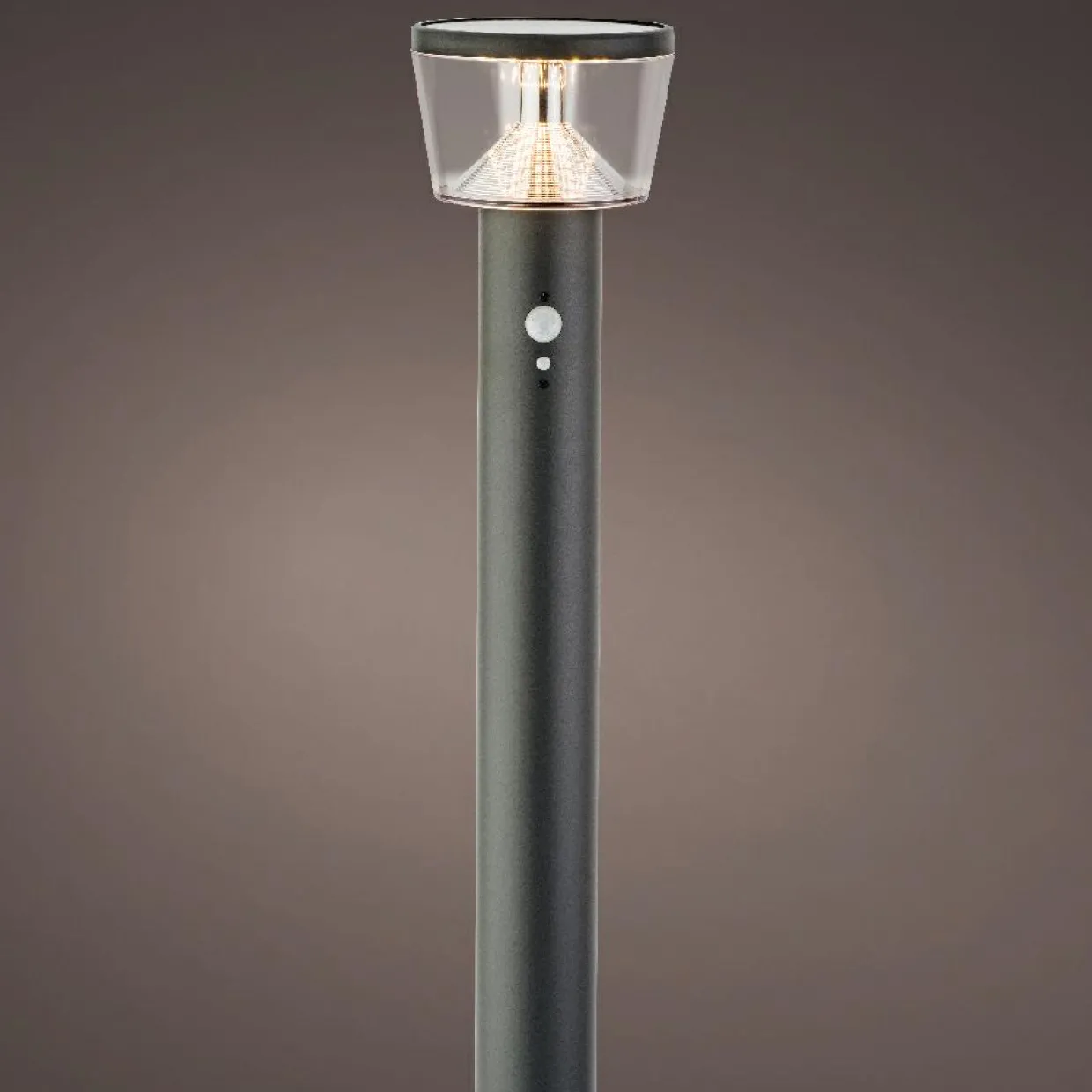 Borne de jardin solaire 600 lumens (H94 cm) Orion lux Gris anthracite