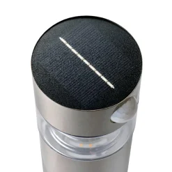 Borne de jardin solaire 150 lumens (H50 cm) Premium Argent