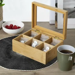 Boîte à thé bambou (22 x 15 cm) Siao Naturel