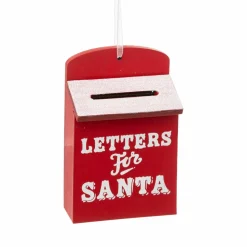 Boîte aux lettres du Père Noël (H9 cm) Rouge
