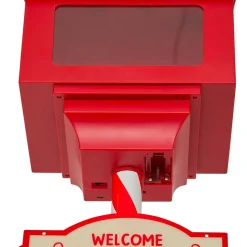 Boîte aux lettres (H120 cm) Lutin et flocons de neige