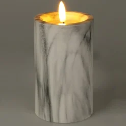 Bougie à piles LED (H12 cm) Emma Blanc