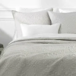 Boutis et taies d'oreiller (240 x 260 cm) Arabesque Lin